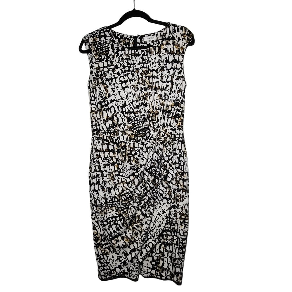 Calvin Klein Sleeveless‎ Dress 4 Career Business Office Date Stretch Summer
